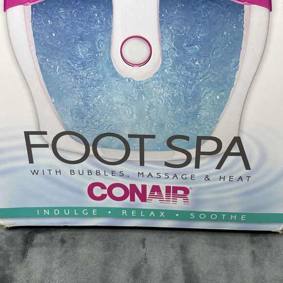 CONAIR FOOT SPA WITH BUBBLE, MASSAGE, & HEAT Open Box EXCELLENT CONDITION - Picture 2 of 7